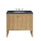 James Martin Vanities Hudson 36in Single Vanity, Light Natural Oak w/ 3 CM Charcoal Soapstone Top 435-V36-LNO-3CSP - alternate 1